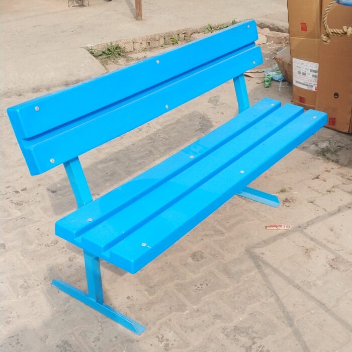 Park Bench with Back Support